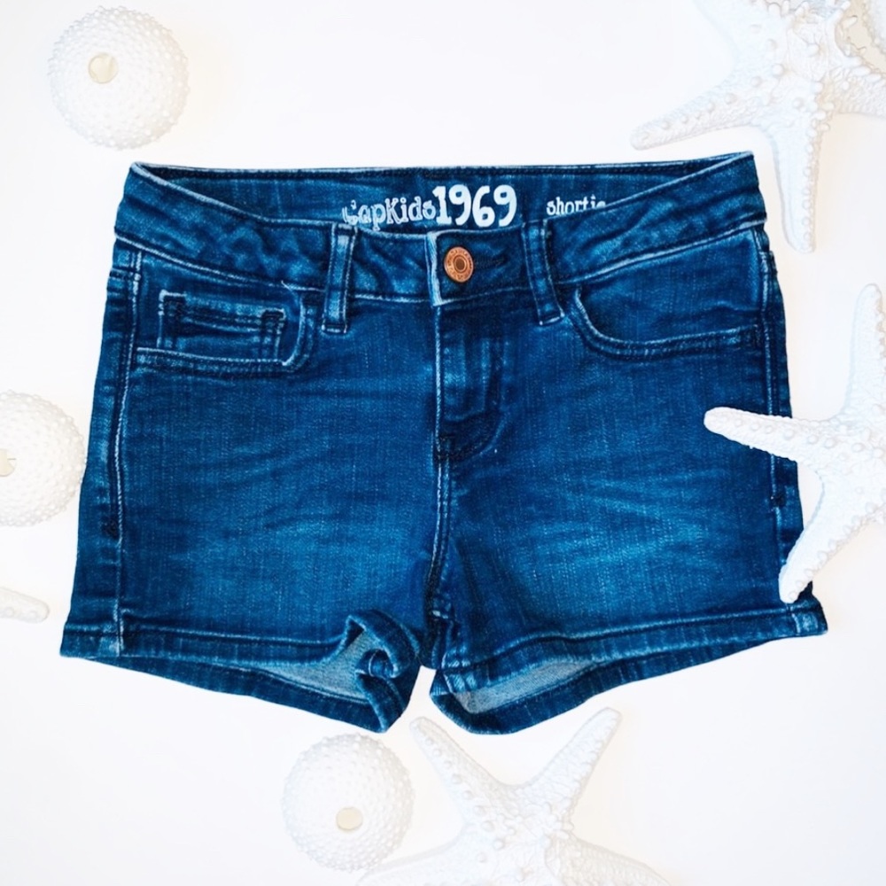 Gap | shortie denim shorts | size 10 | blue |